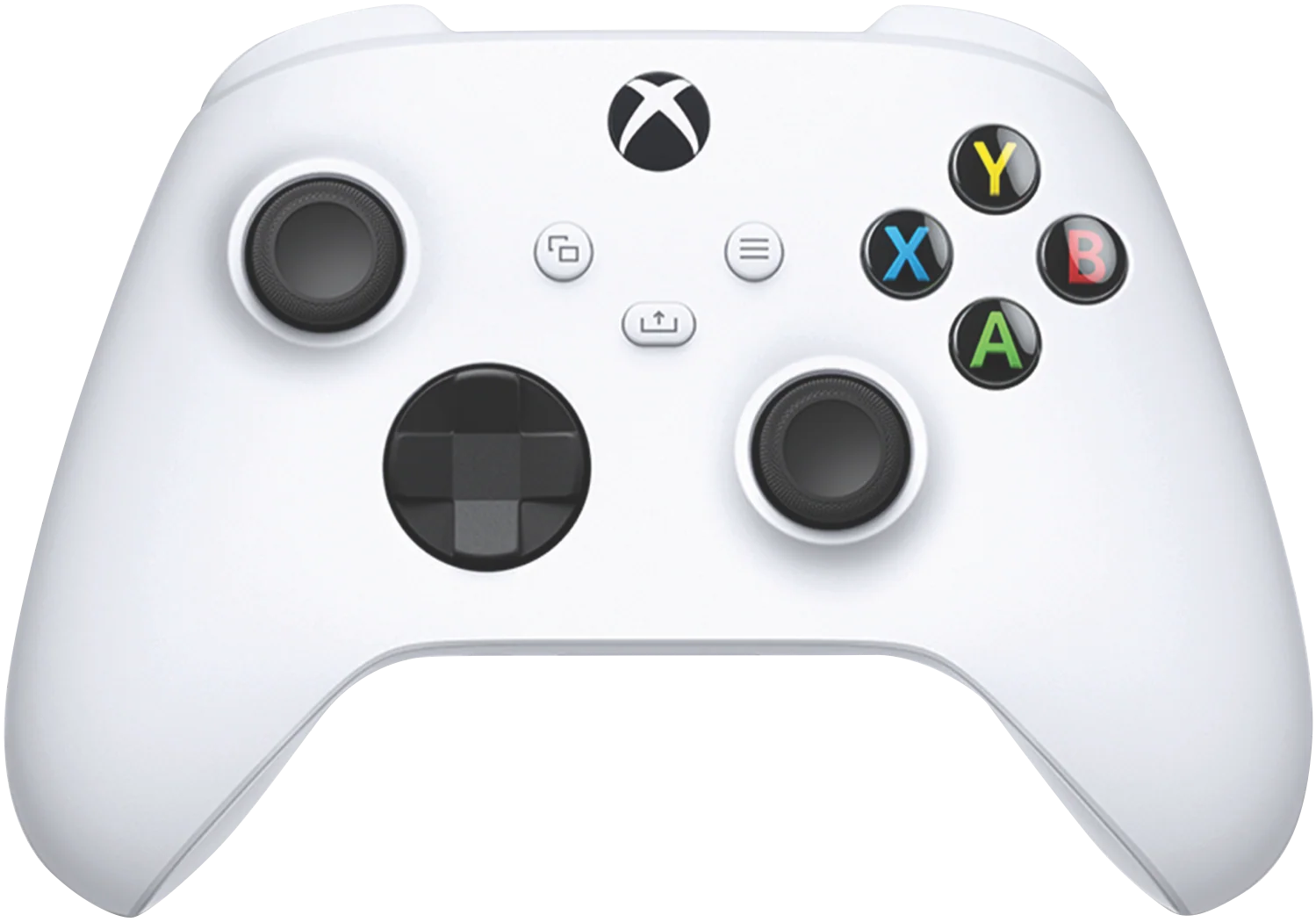 Front reference of an Xbox Series controller; check the label to identify your own model